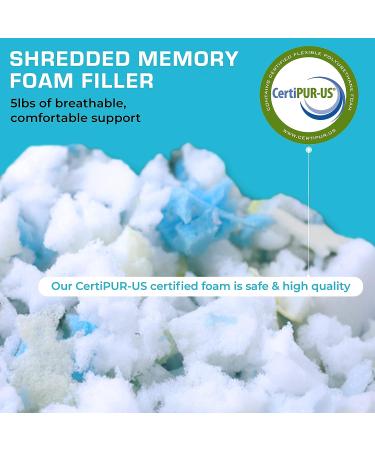 Xtreme Comforts 5 LBS Bean Bag Filler w/Shredded Memory Foam - Pillow Stuffing Material for Couch Pillows  Cushions  Bean Bag Refill Filling  & More Poly Fil/Polyfill Stuffing Needs (5 Pounds) - Buy Online on GoSupps.com