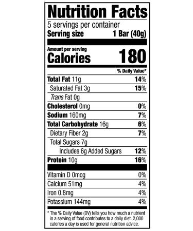 Happy Belly Protein Chewy Bars - Peanut, Almond, Dark Chocolate - 5 Count x 6 Pack - Buy Online on GoSupps.com