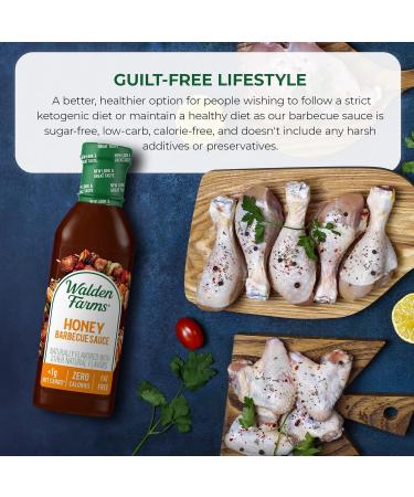 Walden Farms Honey BBQ Sauce 340ml - Buy Online on GoSupps.com