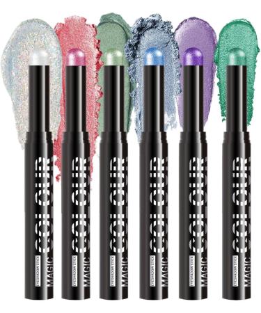  Manolyee Cream Eyeshadow Stick | Radiant Eye Stick - 6 Luminous Shaded Sticks Water Resistant for Travel Daily Cosmetics Holiday Gift - Buy Online on GoSupps.com