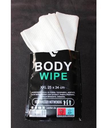 100 XXL Leofair Smart Body Wipes - Odorless Wet Wipes for Sports Travel & Outdoor - 10 Pack | Perfect for Festivals & Vacations - Buy Online on GoSupps.com