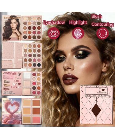 Makeup Palette 1 Book of Eyeshadow | Face Makeup Product Multifunctional Foldable Kit with Eyeshadow Blush Highlighter Contour for Students Travel - Buy Online on GoSupps.com