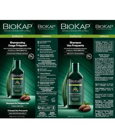  BIOKAP BIOKAP Frequent Use Shampoo with Tricobiotic with sweet almond oil for all hair types 200 ml - Buy Online on GoSupps.com