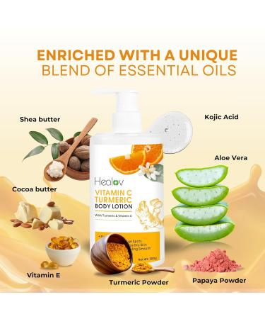 Turmeric Lotion for Dark Spots - Natural Skin Brightening Cream for Acne Scars & Hyperpigmentation - Even Tone Your Skin Today - Buy Online on GoSupps.com
