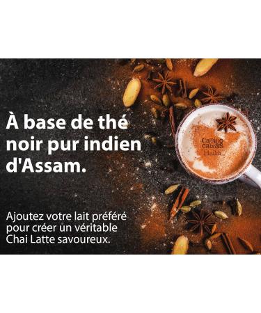  CAMINO DE CABRAS Tea Gift Set - Chai Tea & Slim Tea - The Noir Assam Ginger Nettle Cinnamon Turmeric Black Pepper Raspberry Cardamom - Ideal for Chai Latte - Spicy Chai Tea Bulk 2 x 100g - Buy Online on GoSupps.com