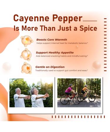 Premium Cayenne Pepper 995 mg with Berberine Hawthorn & CoQ10 Supports Cardiovascular Health Energy & Metabolism 180 Capsules 180 count (pack of 1) - Buy Online on GoSupps.com