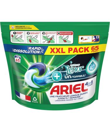 Ariel 4in1: PODS Liquid Detergent Capsules 65 Washes +Touch Of Lenor Unstoppables Long-Lasting Freshness Up To 1 Week - Buy Online on GoSupps.com