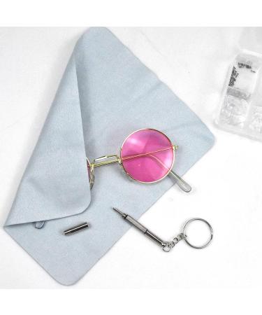 Smatime Silicone Glasses Nose Pads - 25 Pairs Anti-Slip & Soft Repair Kit with Screwdriver for Glasses & Sunglasses - Transparent - Buy Online on GoSupps.com