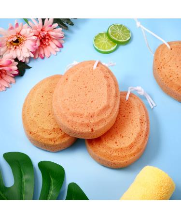 4-Piece Soft Bath Sponge Set for Exfoliating Shower Foam - Soothing Body Sponge for Bathroom - Buy Online on GoSupps.com