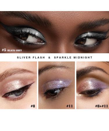 GL-TURELIFES Glitter Lide Starine Mermaid Eyeshadow - Long-Lasting Waterproof Sparkling Makeup in Earth Color #8 - Perfect for International Shipping - Buy Online on GoSupps.com