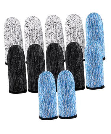 FRCOLOR 6 Pair Finger Cots Finger Covers Anti-Cutting Thumb Protectors Compact Finger Small Finger Sleeve Sewing Finger Reusable Men and Women Work Hppe High Strength Polyethylene Portable