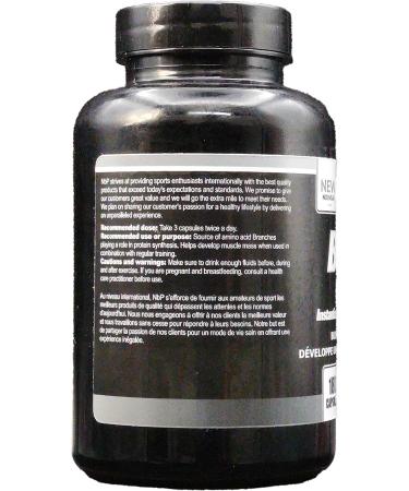 BCAA 2 1 1 capsules 600mg 180 count ultra pure vegan friendly for optimal muscle gain while less fatigue and rapid recovery - Buy Online on GoSupps.com