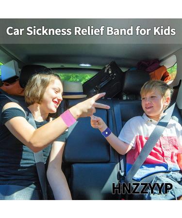Kids Car Sickness Relief Bands - Anti-Nausea Wristbands in Blue Pink - Motion & Morning Sickness Solution - Buy Online on GoSupps.com