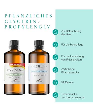 Buy Vegetable Glycerin 1L & Propylene Glycol 1L - 2 LT | Premium Quality for International Shipping - Buy Online on GoSupps.com