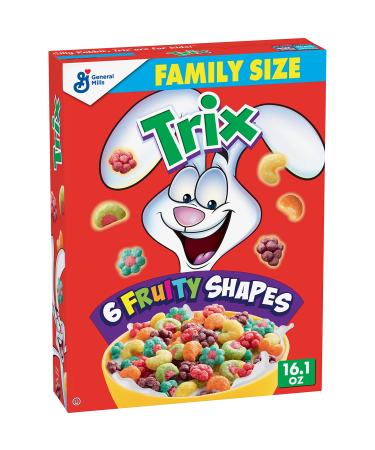 Trix, Cereal, Fruit Flavored Corn Puffs, 16.1 oz 16.1 Ounce (Pack of 1)