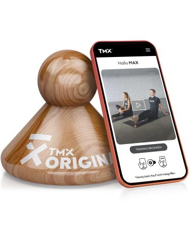 TMX Trigger Original - trigger point trigger for muscular painMade in Germany |Acupressure massage for the self-treatment of tension |Real wood beech - nature beech nature