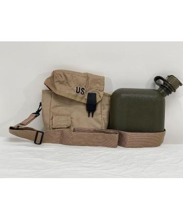 2 Quart Military Water Canteen with Insulated Carrier and Shoulder Sling - Buy Online on GoSupps.com