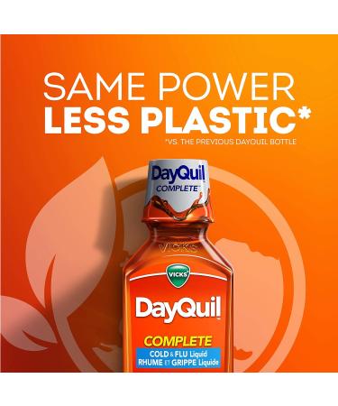 Vicks DayQuil COMPLETE Cold Flu & Congestion Liquid Medicine 236 mL 236 ml (Pack of 1) - Buy Online on GoSupps.com