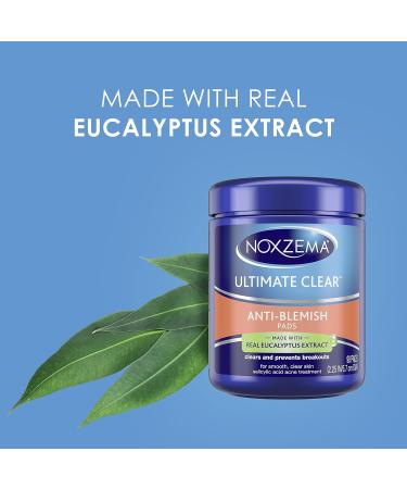 Noxzema Ultimate Clear Face Pads - 90 Count Pack of 6 | Anti-Acne & Anti-Blemish Formula with Over 60% Alcohol - Buy Online on GoSupps.com