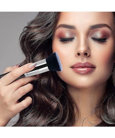 Raffaello Flat Top Kabuki Foundation Brush - Premium Makeup Tool for Liquid, Cream, and Powder - Buffing, Blending, Flawless Face Application - Black - Buy Online on GoSupps.com