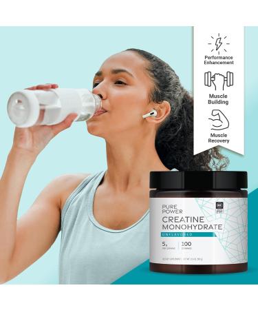Dr. Mercola Pure Power Creatine Monohydrate 17.6 oz - Unflavored Non-GMO 100 Servings NSF Certified for Sport - Enhance Performance & Recovery - Buy Online on GoSupps.com