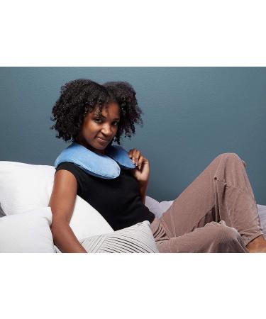 DreamTime Microwaveable Crescent Wrap - Lavender, Lemongrass, and Chamomile Neck and Shoulder Relaxer for Stress Relief - Buy Online on GoSupps.com