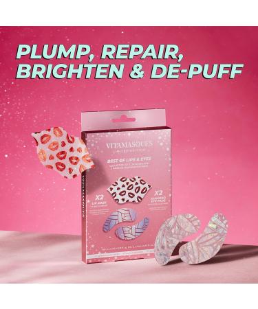 Vitamasques Eye & Lip Mask Set Under Eye Patches for Dark Circles & Puffiness Best Eye Patches & Lip Masks for Youthful Skin - International Shipping - Buy Online on GoSupps.com