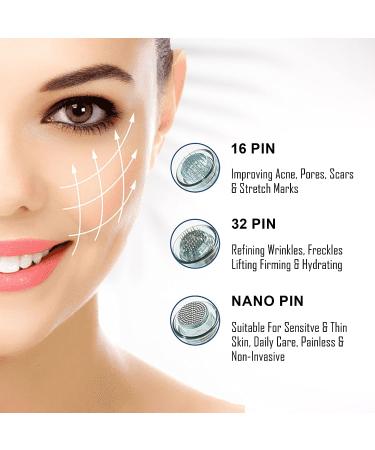 Dr. Pen M8-W Microneedling Pen Set | Tennessee Essentials - 5 Sets of Needles | Adjustable Size 0.25mm-2.5mm | Microneedle Dermapen for Face & Body | Home Use - Buy Online on GoSupps.com