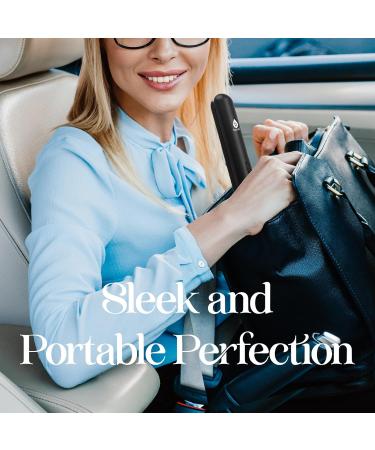 PURSONIC Cordless Hair Straightener - USB Rechargeable Portable Flat Iron with Ceramic Plates for Global Shipping - Black - Buy Online on GoSupps.com