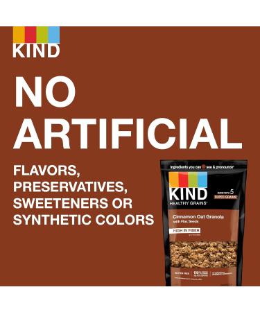 KIND Healthy Grains Clusters Cinnamon Oat with Flax Seeds Gluten Free 11oz (Pack of 6) - Buy Online on GoSupps.com