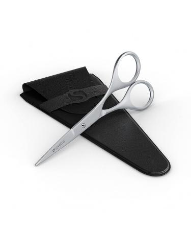 Suvorna 4.5 Mustache & Beard Grooming Scissors for Men - Nose & Facial Hair Trimming Barber Shears - Buy Online on GoSupps.com
