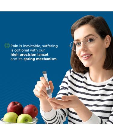 Blood Glucose Monitor Kit - Glucometer + Testing Strips, Lancing Device, Lancets - Travel Case Included | Diabetic Supplies - Buy Online on GoSupps.com