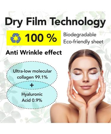 Collagen Eye Patches - Hydrating Anti-Aging Treatment for Dark Circles & Puffiness | Korean Skincare 10 pcs - Buy Online on GoSupps.com