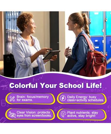 Multivitamin Filled Gummies for Teen Boys Girls 12-17 18 19 Kids 10+ Multivitamin with Omega 3 Calcium + Magnesium + Zinc Multi-Minerals for Adolescent 10-19S Brain Bone Energy Immune 60 Count (Pack of 1) - Buy Online on GoSupps.com