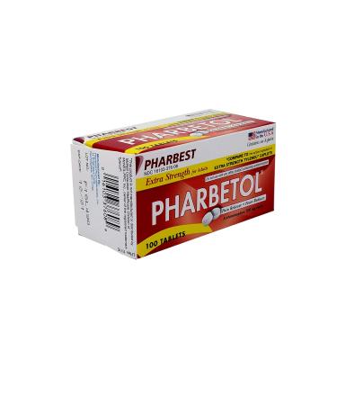 Pharbetol 500mg Extra Strength Tablets 100 Count (Generic Extra Strength) 100 Count (Pack of 1)