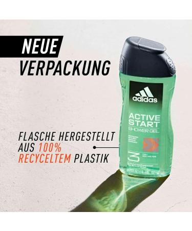 Coty Beauty Germany adidas 3in1 Active Start shower gel for him with aromaticspicy scent 250 ml - Buy Online on GoSupps.com