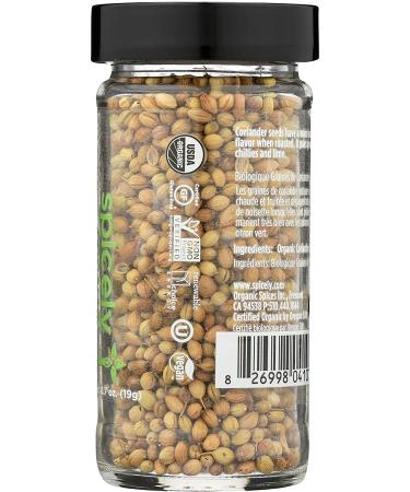 Spicely Organic Coriander Seeds 0.7 Oz | Certified Gluten Free Spice - Buy Online on GoSupps.com