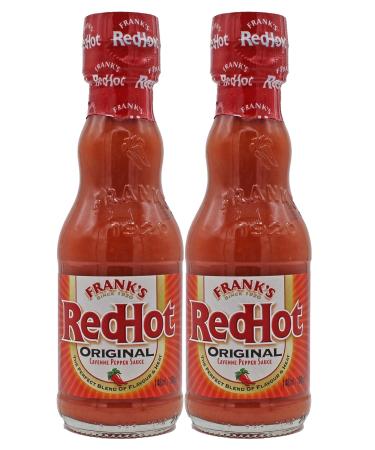 Franks RedHot Original Cayenne Pepper Hot Sauce 148ml - Pack of 2