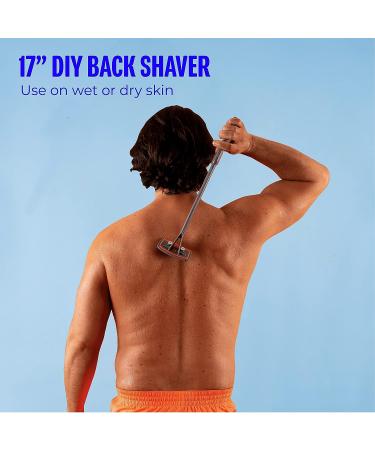 Bro Shaver 2.2 Back Shaver - Men's Body Hair Trimmer with 2 Shave Settings - Wet or Dry, Extreme Reach Handle, DIY Back Shavers - Grooming Kit for Men - Shaving & Hair Removal - Buy Online on GoSupps.com