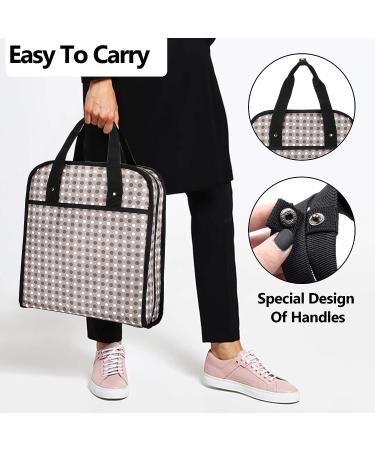 YARWO Embroidery Projects Storage Bag - Patented Design for Hoops, Floss, and Supplies | Gray Dots - Buy Online on GoSupps.com