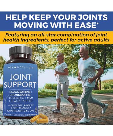 Joint Supplement with Glucosamine, Chondroitin, MSM, Turmeric, Boswellia & Hyaluronic Acid - 90 Capsules for Joint Support, Mobility & Comfort - Buy Online on GoSupps.com