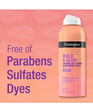 Neutrogena Build-A-Glow Gradual Self-Tanning Spray with Argan Oil - 5 oz - Buy Online on GoSupps.com