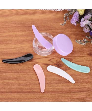 100 Count 10 gram Small Round Sample Containers with lids Cosmetic Jars Plastic Jars Makeup Containers Lip Scrub Containers Leak Proof and 10Pcs Mask Spatula for Beauty Products 10g Multi Colored - Buy Online on GoSupps.com