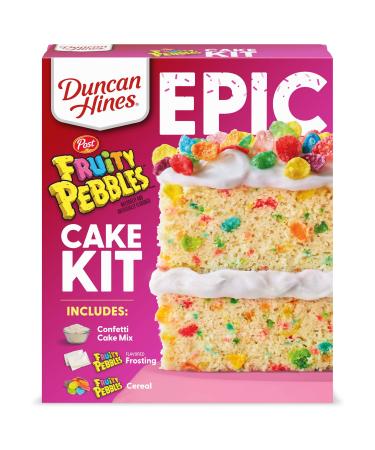 Duncan Hines Epic Kit, Fruity Pebbles Cake Mix Kit, 28.5 oz, 28.501 oz