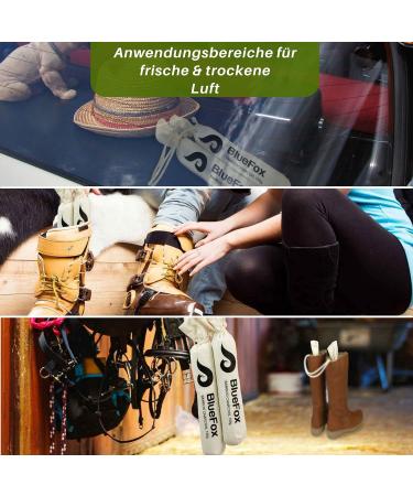 BlueFox I Air Purifier & Dehumidifier - Activated Carbon 2x150g | Odor Remover & Freshener for Boots & Shoes - Buy Online on GoSupps.com