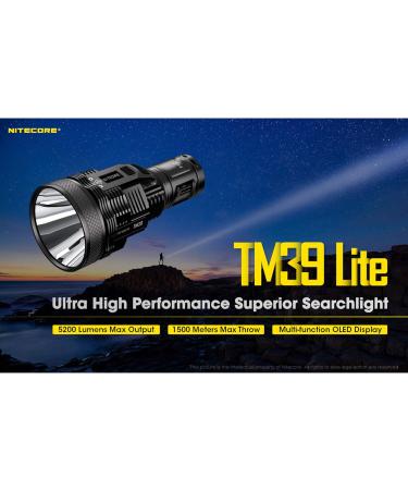 Nitecore TM39 Lite - 5200 Lumen Rechargeable Flashlight & LumenTac Organizer | Long Throw 1640 Yard Range International Shipping Available - Buy Online on GoSupps.com