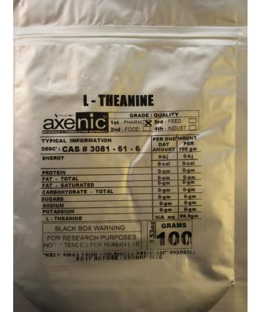 100 Grams L - THEANINE Powder 99.06% Powder