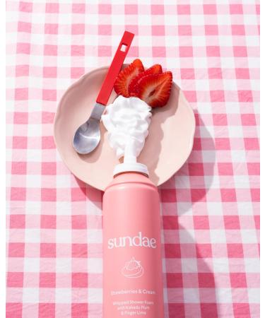 Sundae Whipped Shower Foam - Strawberries & Cream Foaming Body Wash 8.9 fl oz | International Shipping Available - Buy Online on GoSupps.com