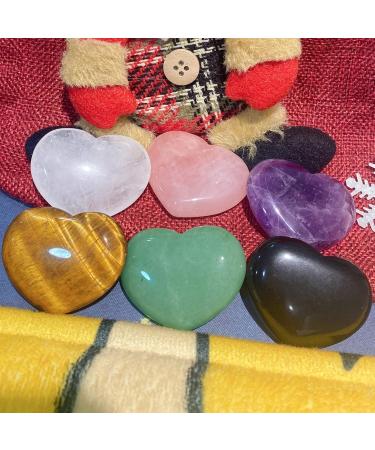 QINJIEJIE 1.8" Thicken Heart Crystal and Healing Stone Amethyst Big Palm Love Gemstones Polished Thick Worry Stone Heart Chakra Crystal Rock Thickened Crystal Holiday Women Love Gift A1 - Amethyst - Buy Online on GoSupps.com