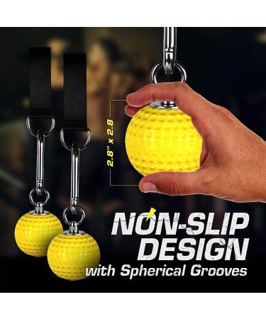 Climbing Pull Up Power Ball Set - Non Slip Hand Grips for Strength Training & Rock Climbing Workouts - Buy Online on GoSupps.com